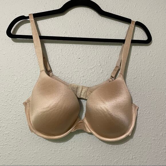 Soma Nude Full Coverage Padded Bra Womens 34D Tan Underwire Adjustable Strap - Picture 1 of 7